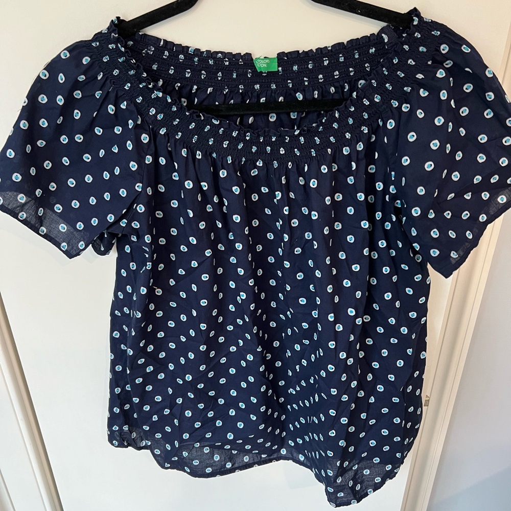 United Colors of Benetton Smocked Cotton Top